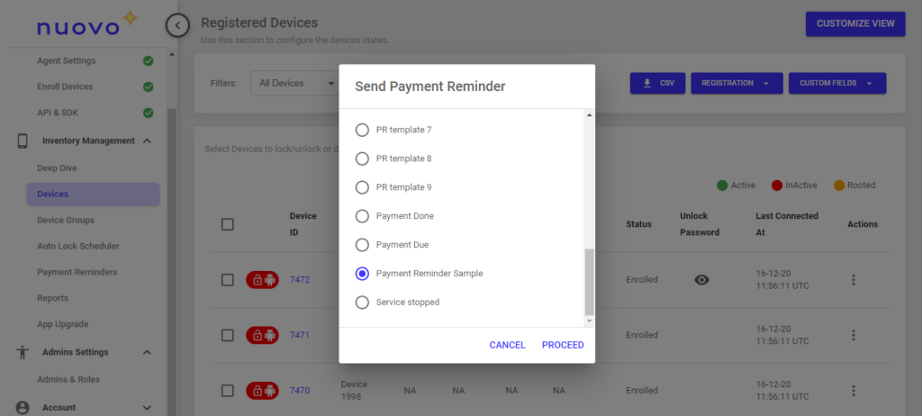 Push Payment Reminders with NuovoPay